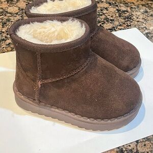 Cozy Brown Kids Boots